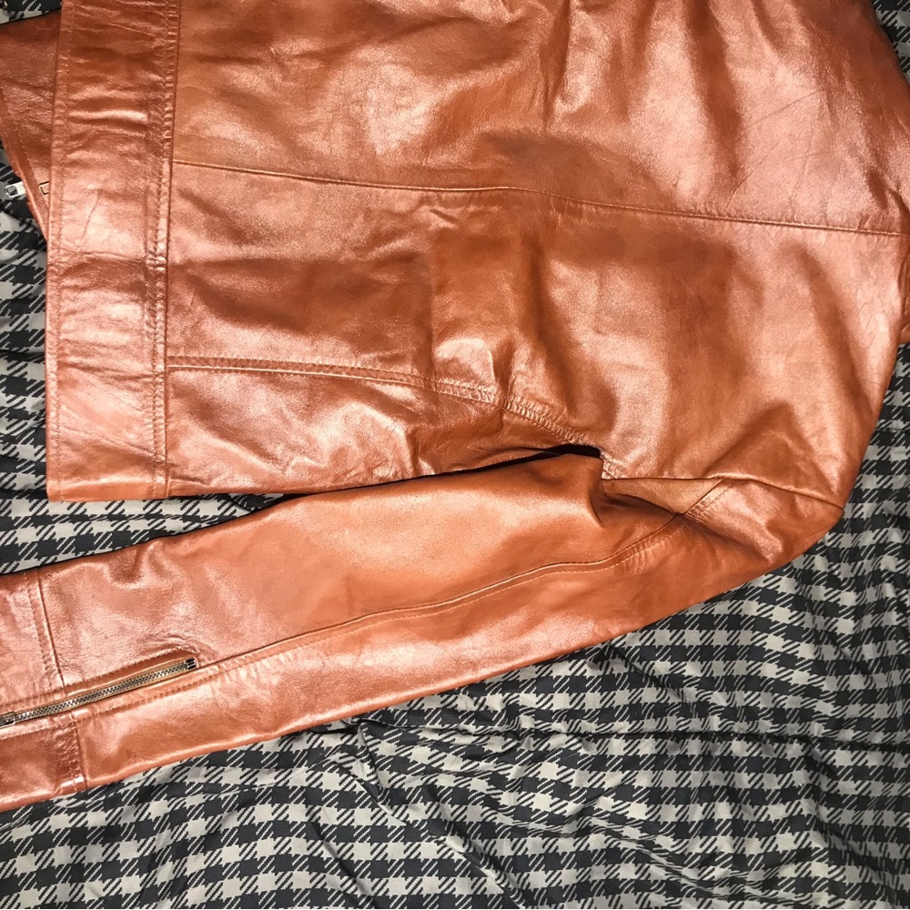Brown Leather Jacket - image 4